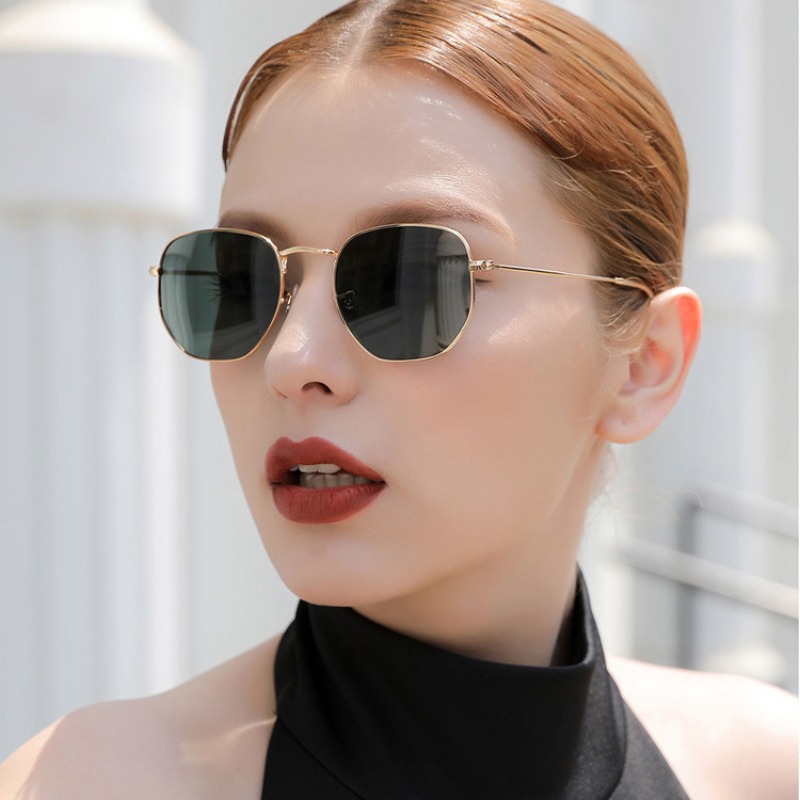 Men'S Fashion Glasses - Kacamata Hitam Bulat Gaya Punk Pria,