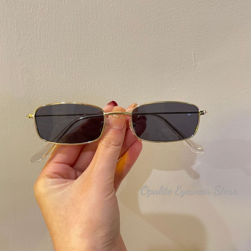Men'S Fashion Glasses - Kacamata Hitam Retro Bingkai Logam Berwarna-warni