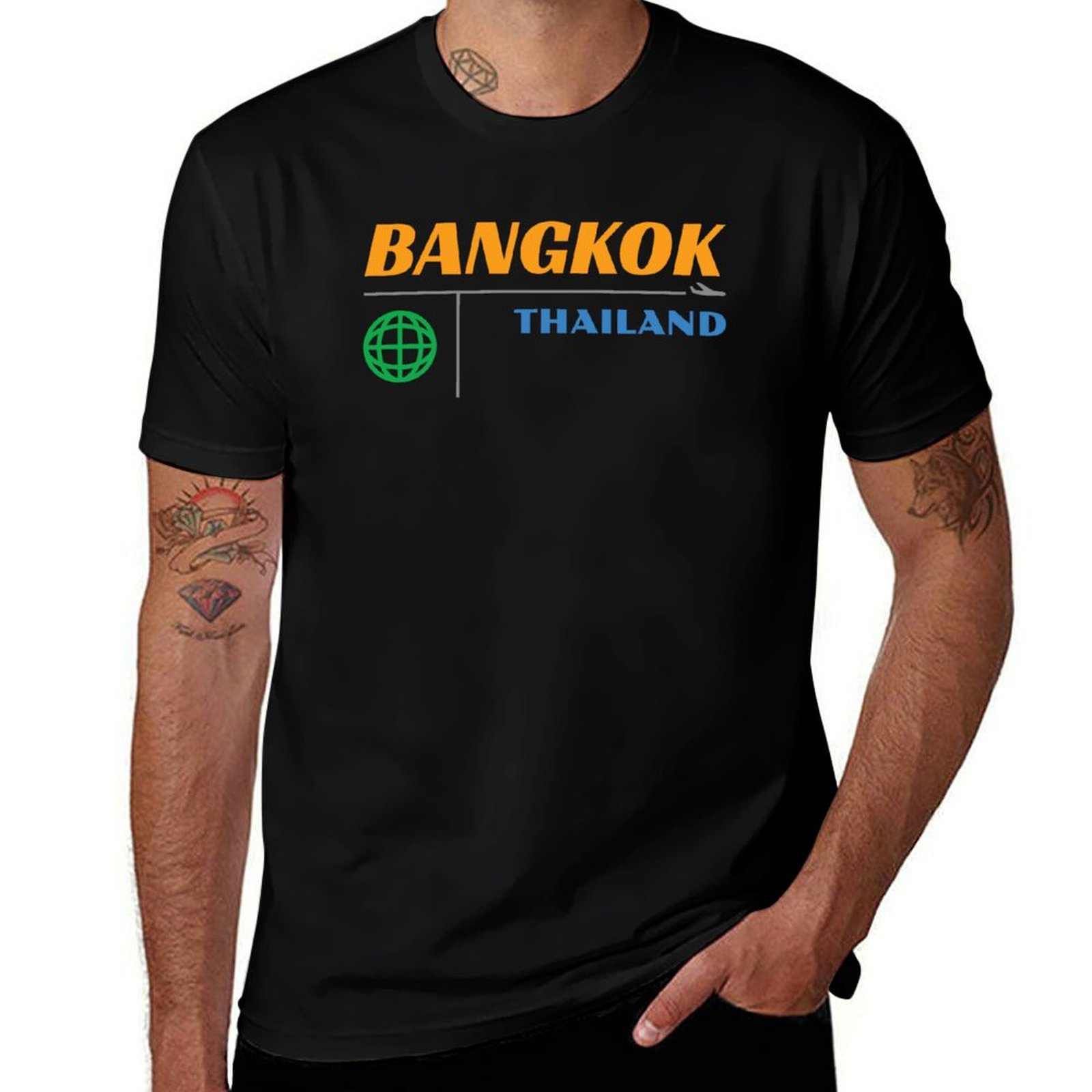 Mens Fashion Bangkok - Kaos Retro Bangkok Tahun 1950-an, Kaos