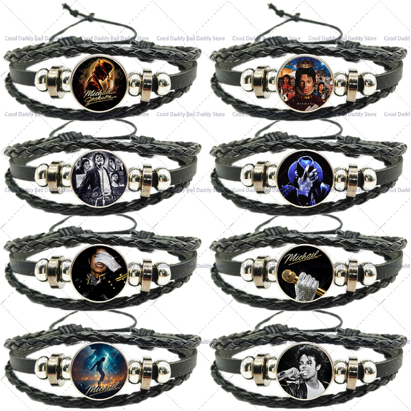 Mens Fashion Bracelet - Michael Jackson Tali Tenun Tangan untuk