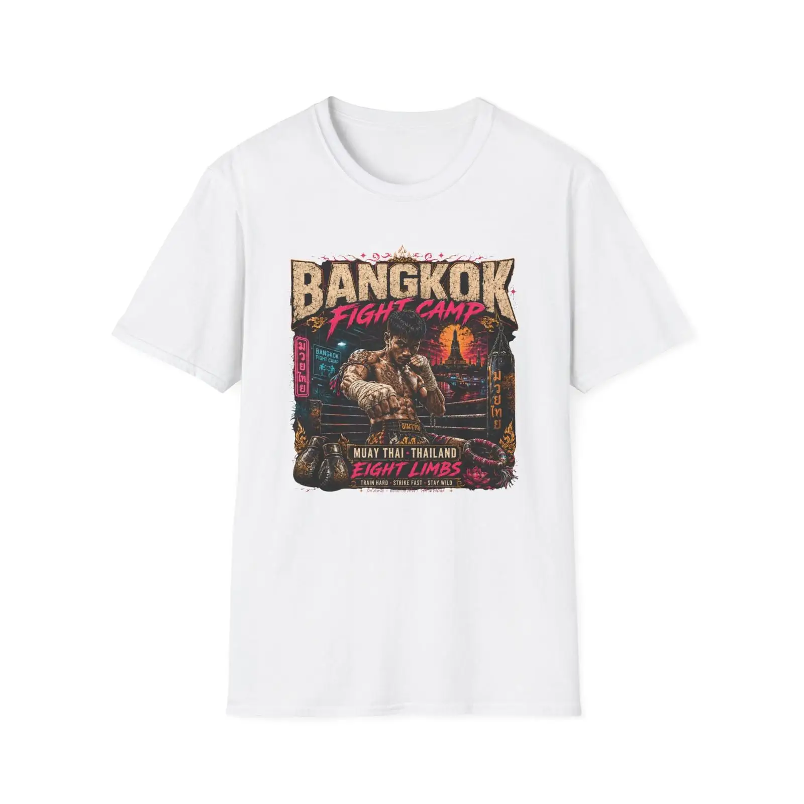 Mens Fashion Bangkok - Kaos Muay Thai Bangkok Fight Camp,