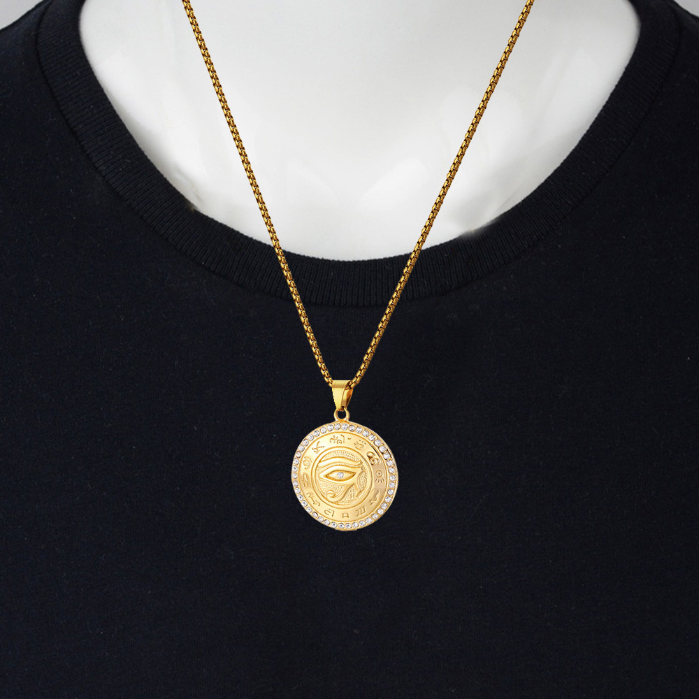 Men Fashion Egypt - Liontin Mata Horus Mesir Kuno Warna