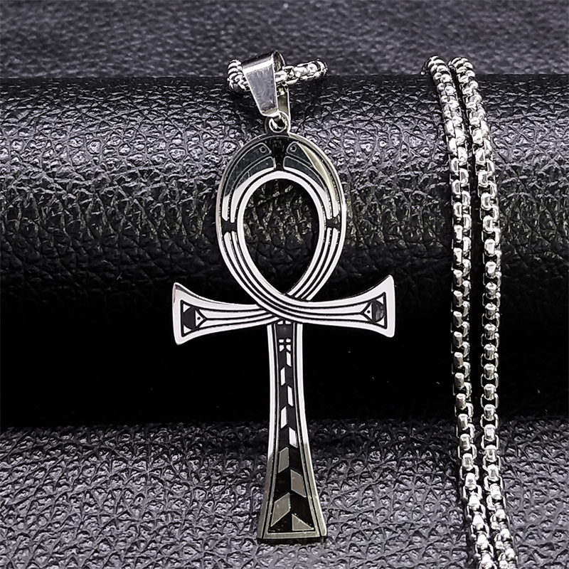 Men Fashion Egypt - Kalung Liontin Ankh Mesir Kunci Kehidupan