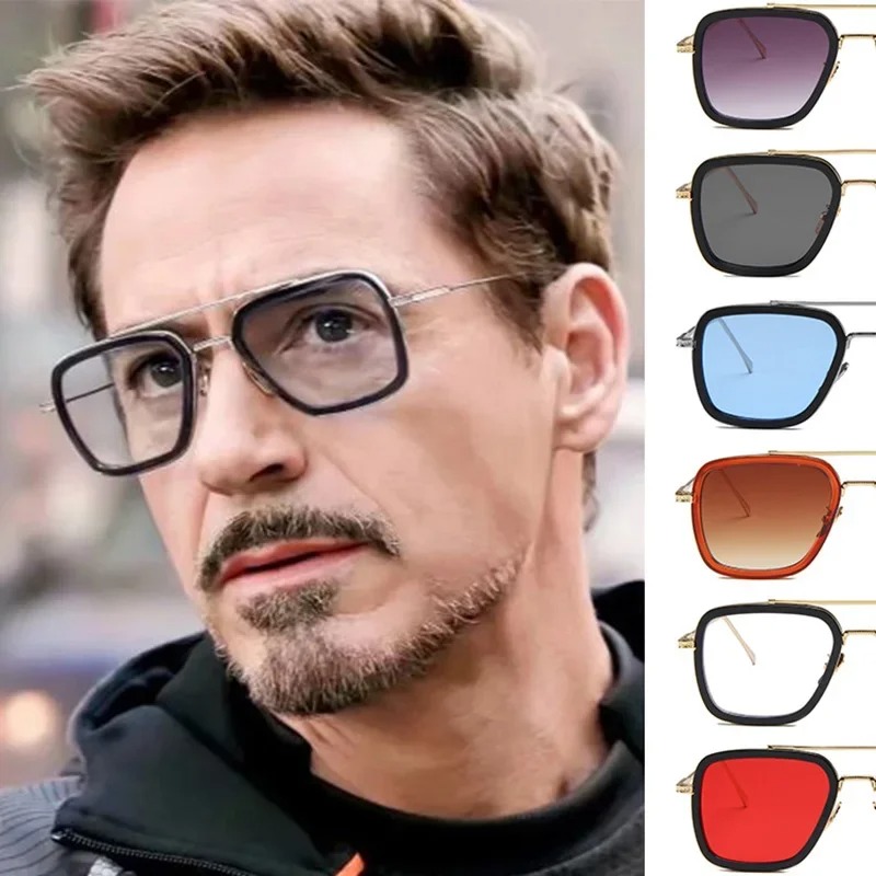 Men'S Fashion Glasses - Kacamata Steam Punk Tony Stark Pria