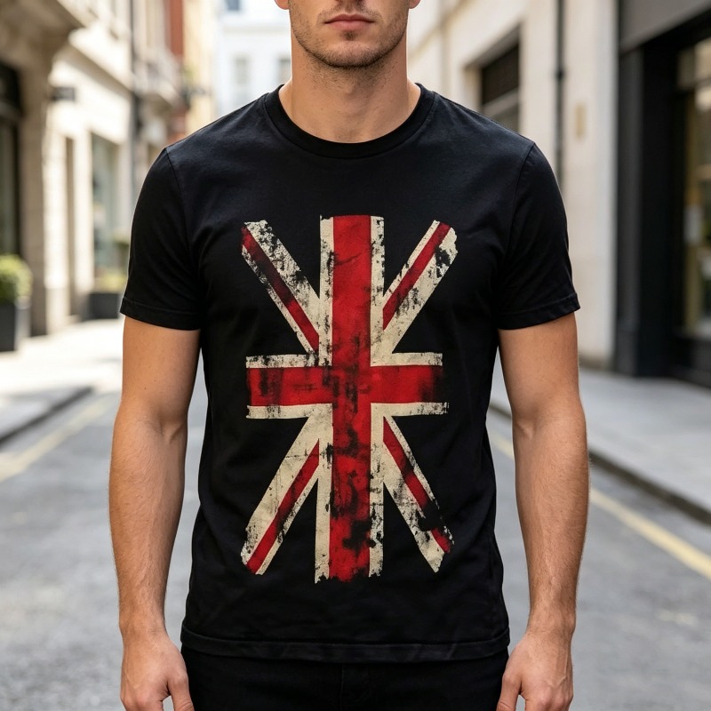Kaos Grafis Union Jack Vintage - Men'S Fashion Uk ulasan dan harga