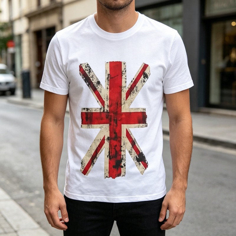 Kaos Grafis Union Jack Vintage - Men'S Fashion Uk ulasan dan harga