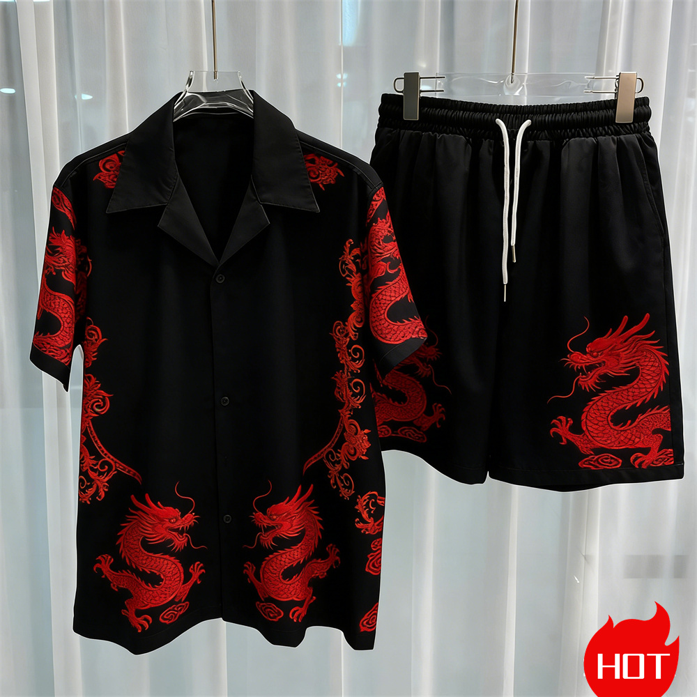 Set Pakaian Pria Cetak Digital - Men'S Fashion Y2K ulasan dan harga