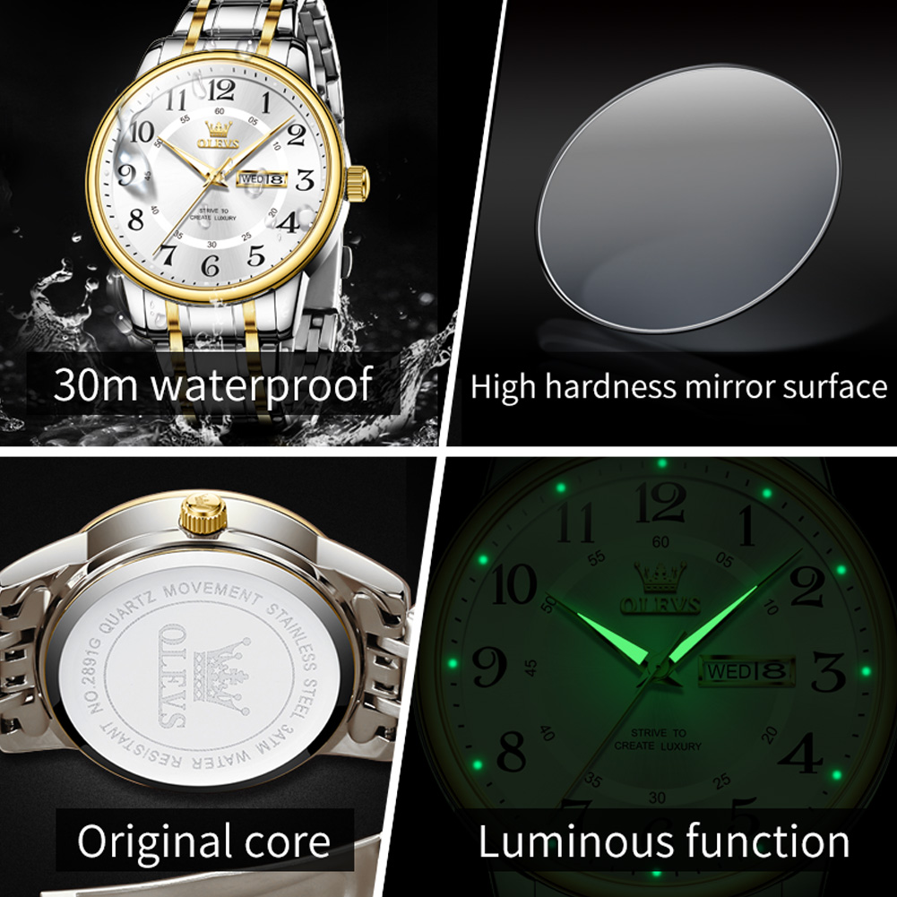 OLEVS Jam Tangan Pria Modis Ka - Mens Fashion Bracelet ulasan dan harga