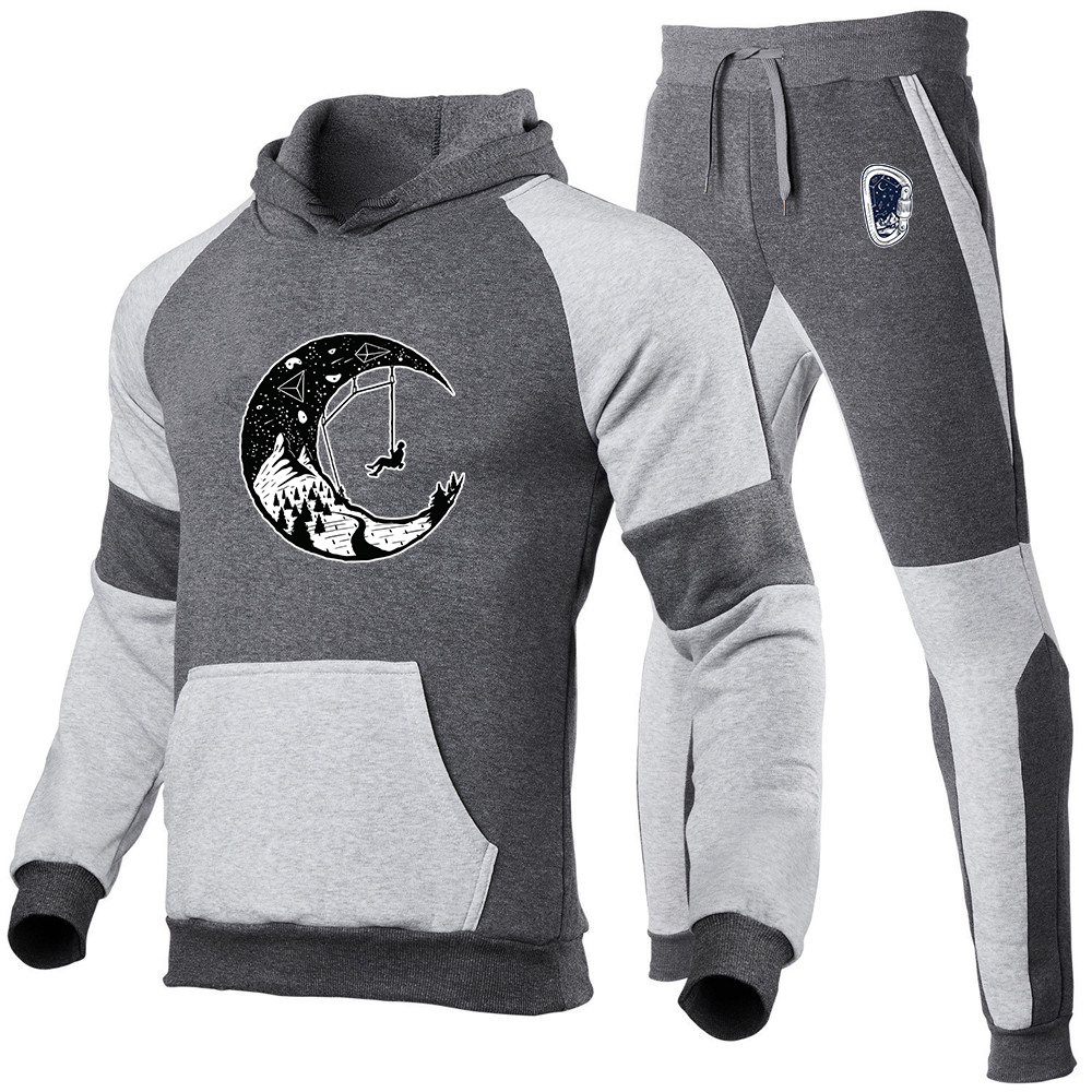 Hoodie+Celana Olahraga Pria Mo - Men'S Fashion Y2K ulasan dan harga