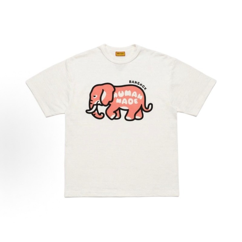 Kaos Katun Slub Motif Gajah Bu - Mens Fashion Bangkok ulasan dan harga