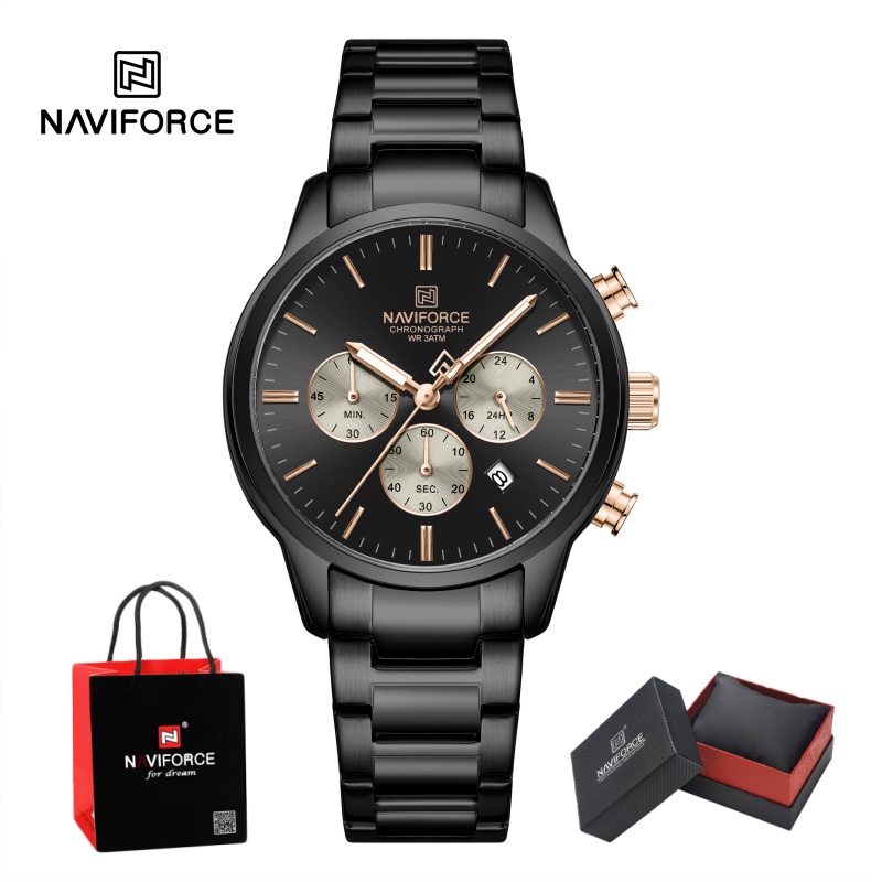 Jam Tangan Pria NAVIFORCE Quar - Mens Fashion Bracelet ulasan dan harga