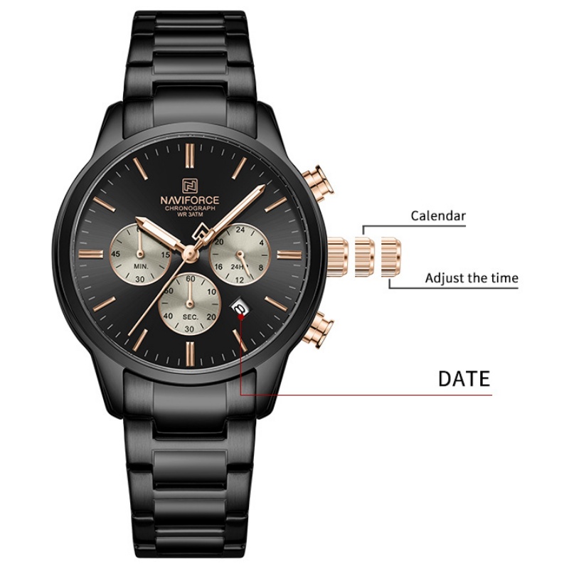 Jam Tangan Pria NAVIFORCE Quar - Mens Fashion Bracelet ulasan dan harga
