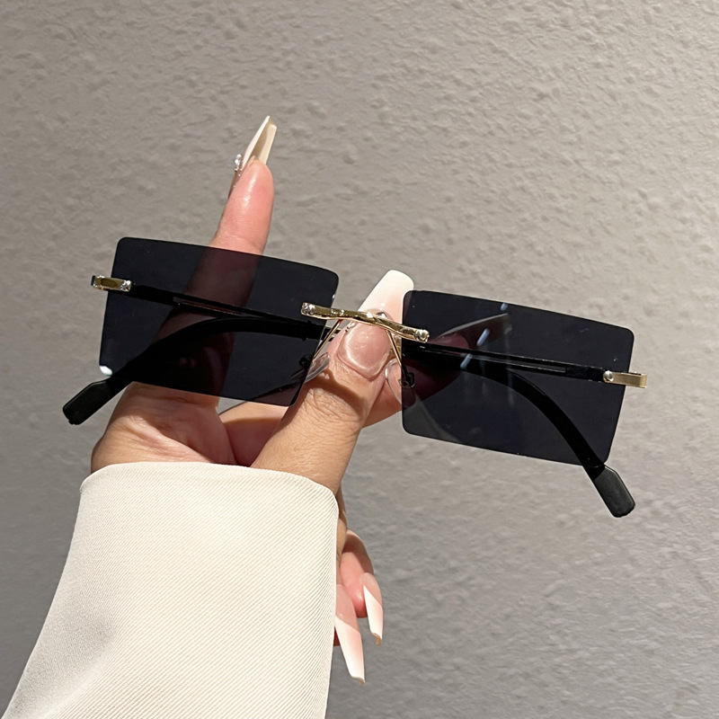 Kacamata Hitam Tanpa Bingkai B - Men'S Fashion Glasses ulasan dan harga