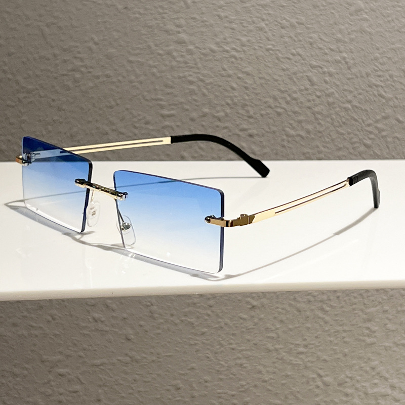 Kacamata Hitam Tanpa Bingkai B - Men'S Fashion Glasses ulasan dan harga