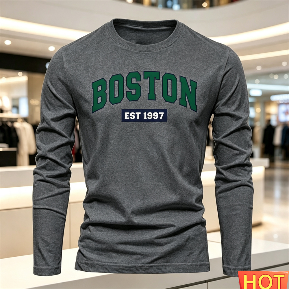 Kaos Lengan Panjang Pria Musim - Men'S Fashion Y2K ulasan dan harga