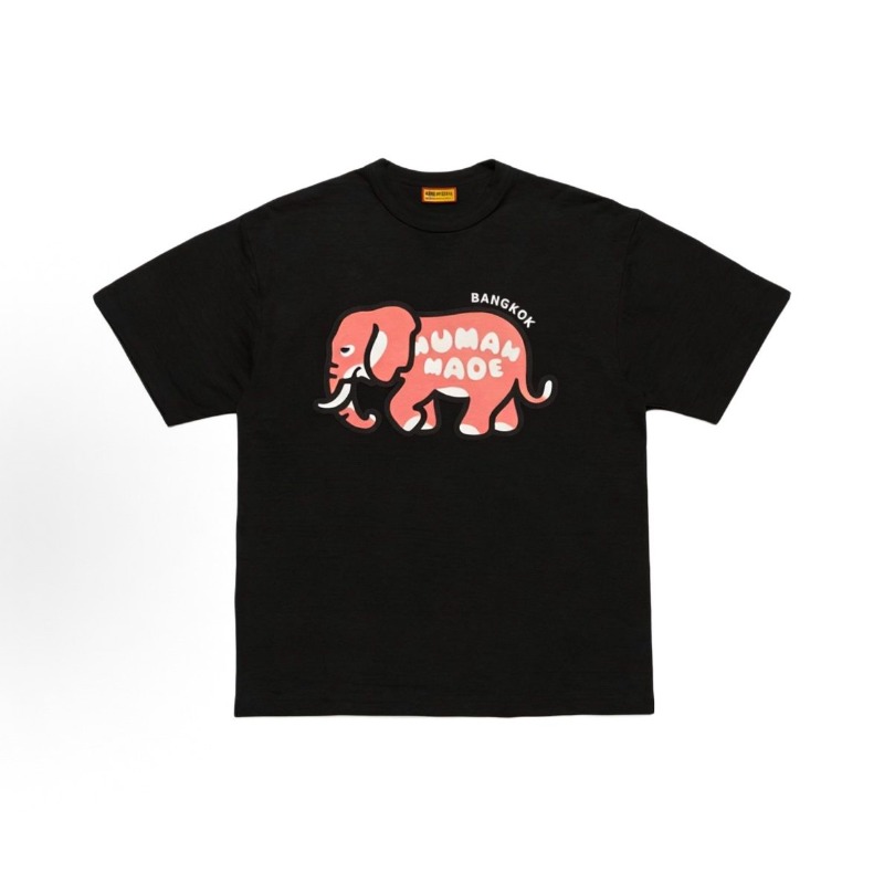 Kaos Katun Slub Motif Gajah Bu - Mens Fashion Bangkok ulasan dan harga