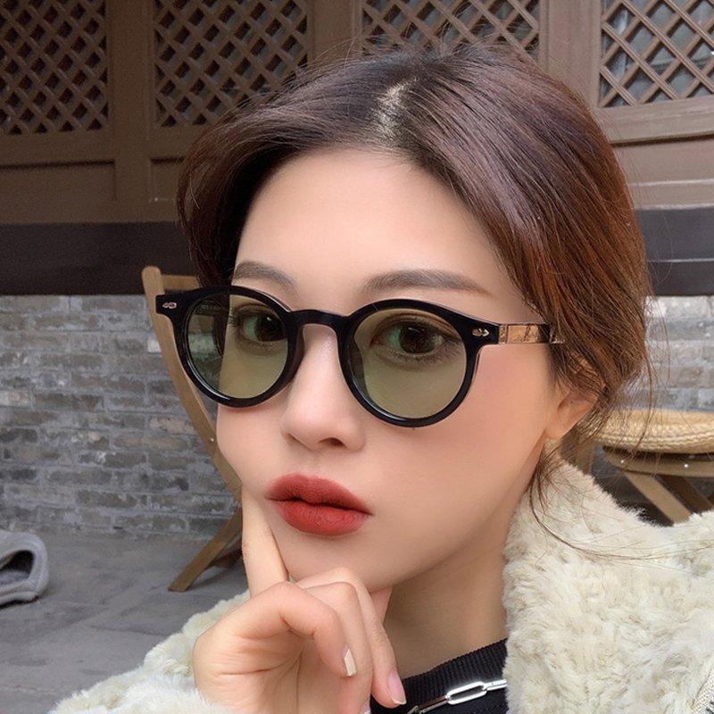 Kacamata Hitam Bulat Kecil Bar - Men'S Fashion Round Glasses ulasan dan harga