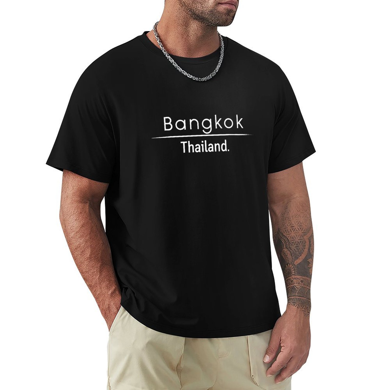 Kaos Bangkok Thailand Cetak Fa - Mens Fashion Bangkok ulasan dan harga