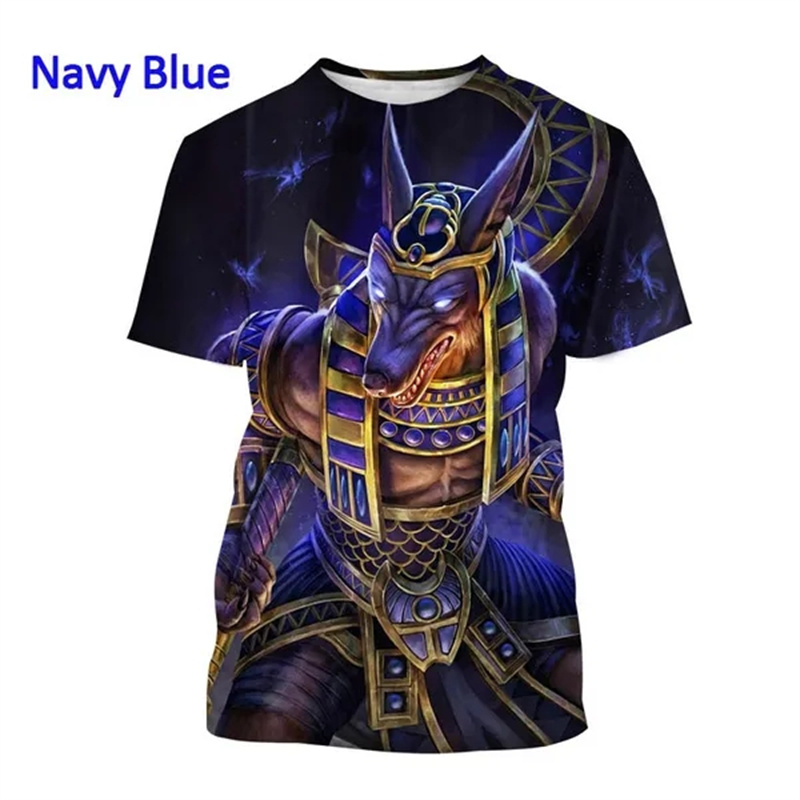 Grim Reaper Anubis 3D T-shirt  - Men Fashion Egypt ulasan dan harga