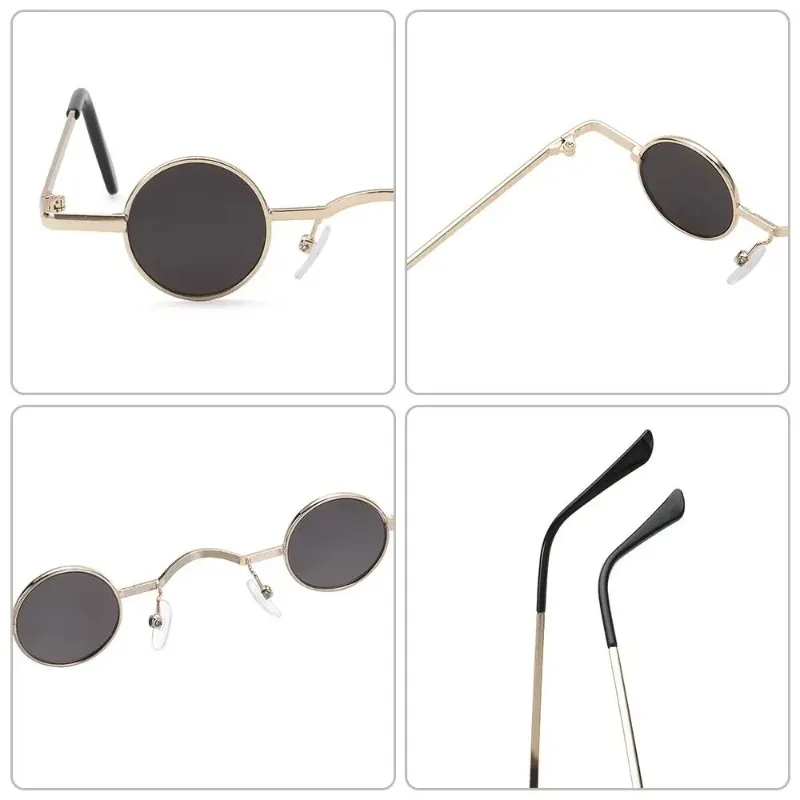 Kacamata Hitam Punk Batu Bulat - Men'S Fashion Round Glasses ulasan dan harga