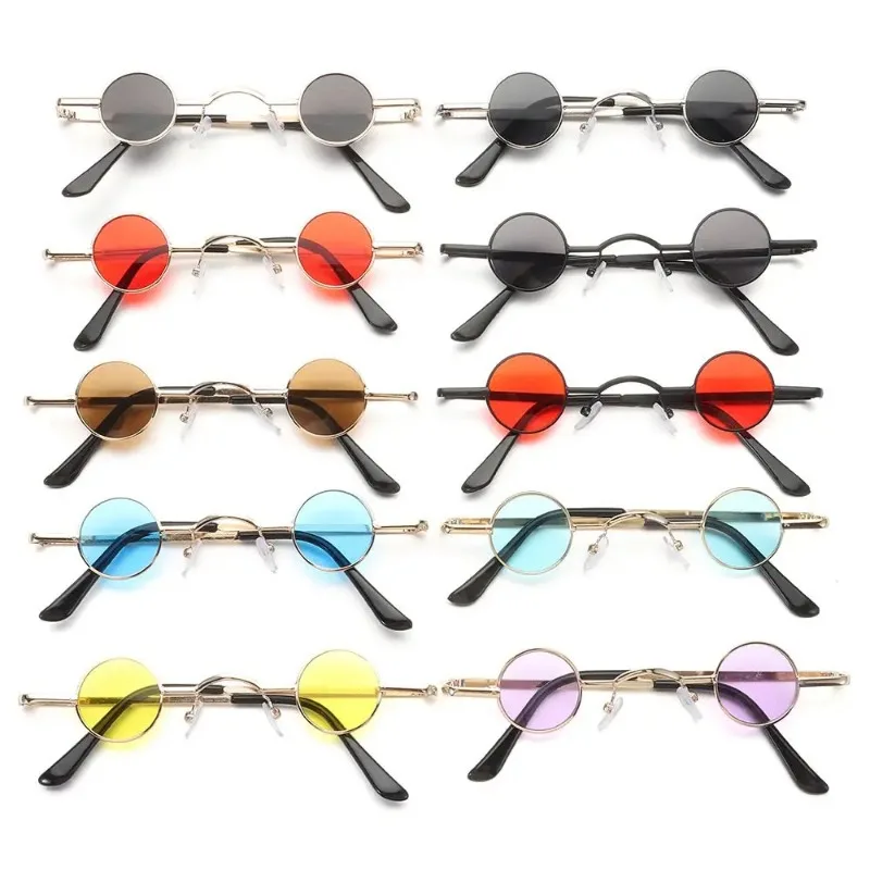 Kacamata Hitam Punk Batu Bulat - Men'S Fashion Round Glasses ulasan dan harga