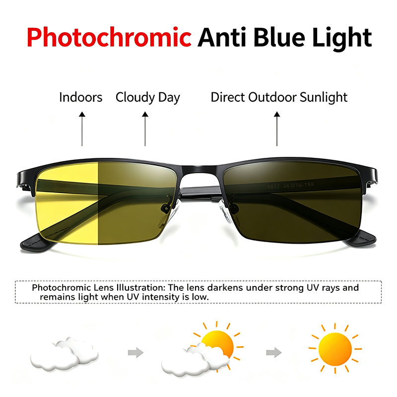 Kacamata Photochromic Pengliha - Men'S Fashion Glasses ulasan dan harga