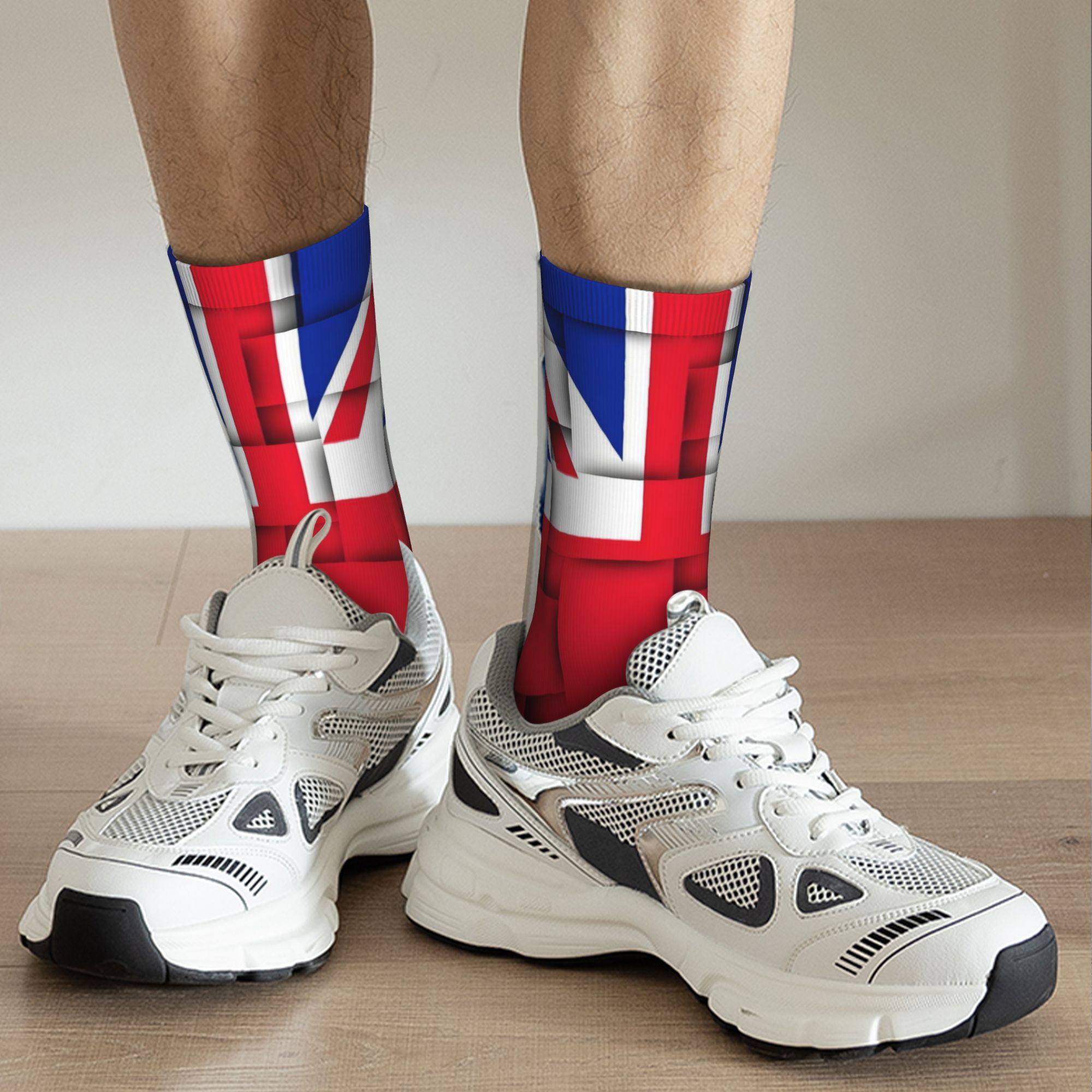 Kaos Kaki Motif Bendera Union  - Men'S Fashion Uk ulasan dan harga