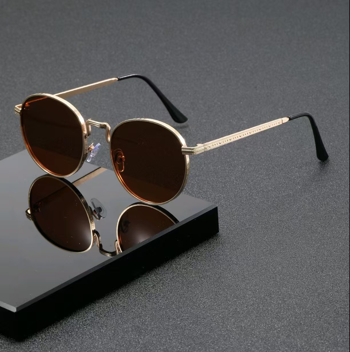 Kacamata Hitam Bulat Klasik Fa - Men'S Fashion Round Glasses ulasan dan harga