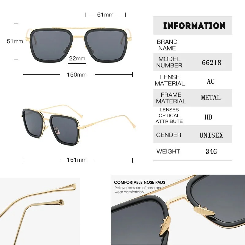 Kacamata Steam Punk Tony Stark - Men'S Fashion Glasses ulasan dan harga