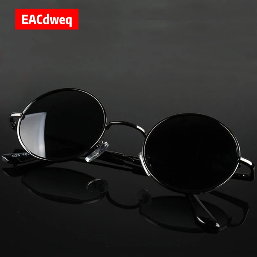 Kacamata Hitam Bulat Retro Vin - Men'S Fashion Glasses ulasan dan harga